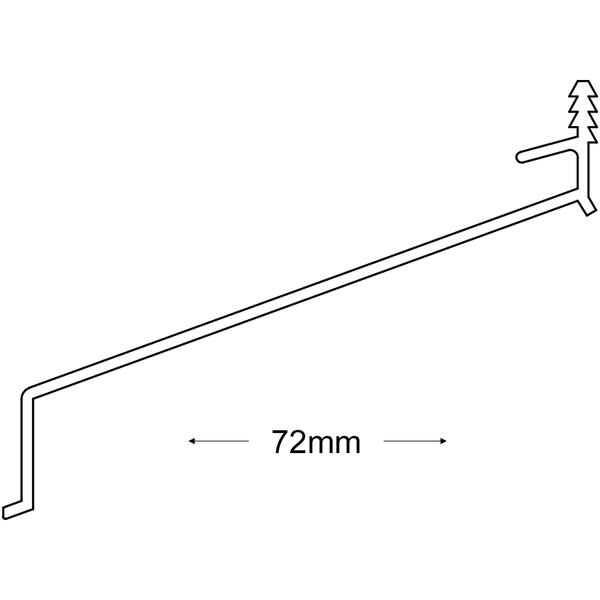VANNBORDBESLAG ALU 5128 1,24 SORT