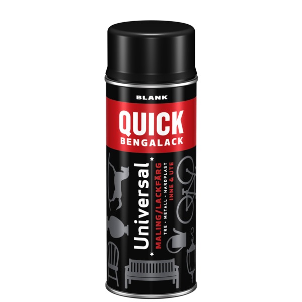 QUICK B SPRAY SORT BLANK 400ML | Byggtorget