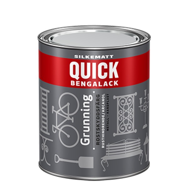 QUICK B GRUNNING METALLGRÅ SM 0.75L | XL BYGG