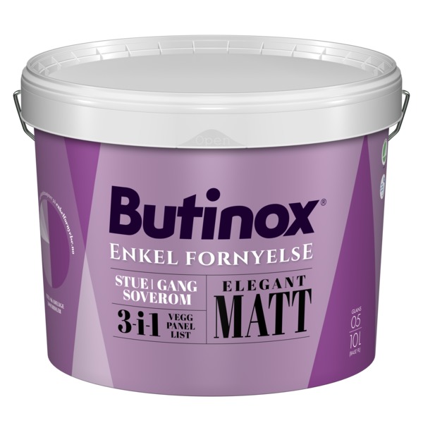 Butinox Elegant Matt Hvit Base 9l Xl Bygg 6368