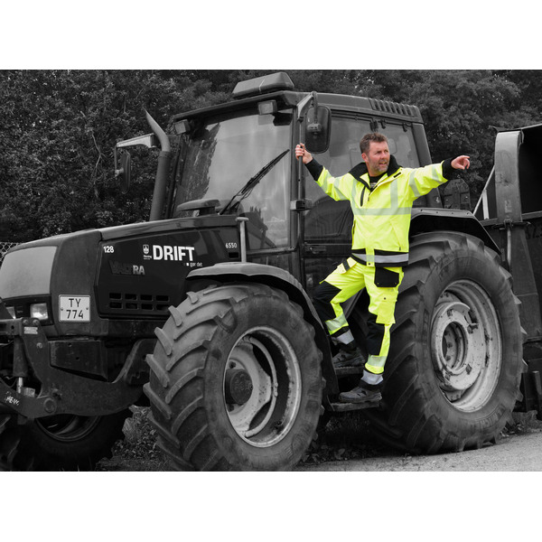 SKALLJAKKE 4WS-5057 GUL/SVART XXL