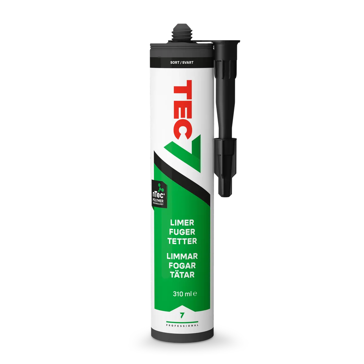 LIM&FOGMASSA TEC7 SVART PATRON 310ML