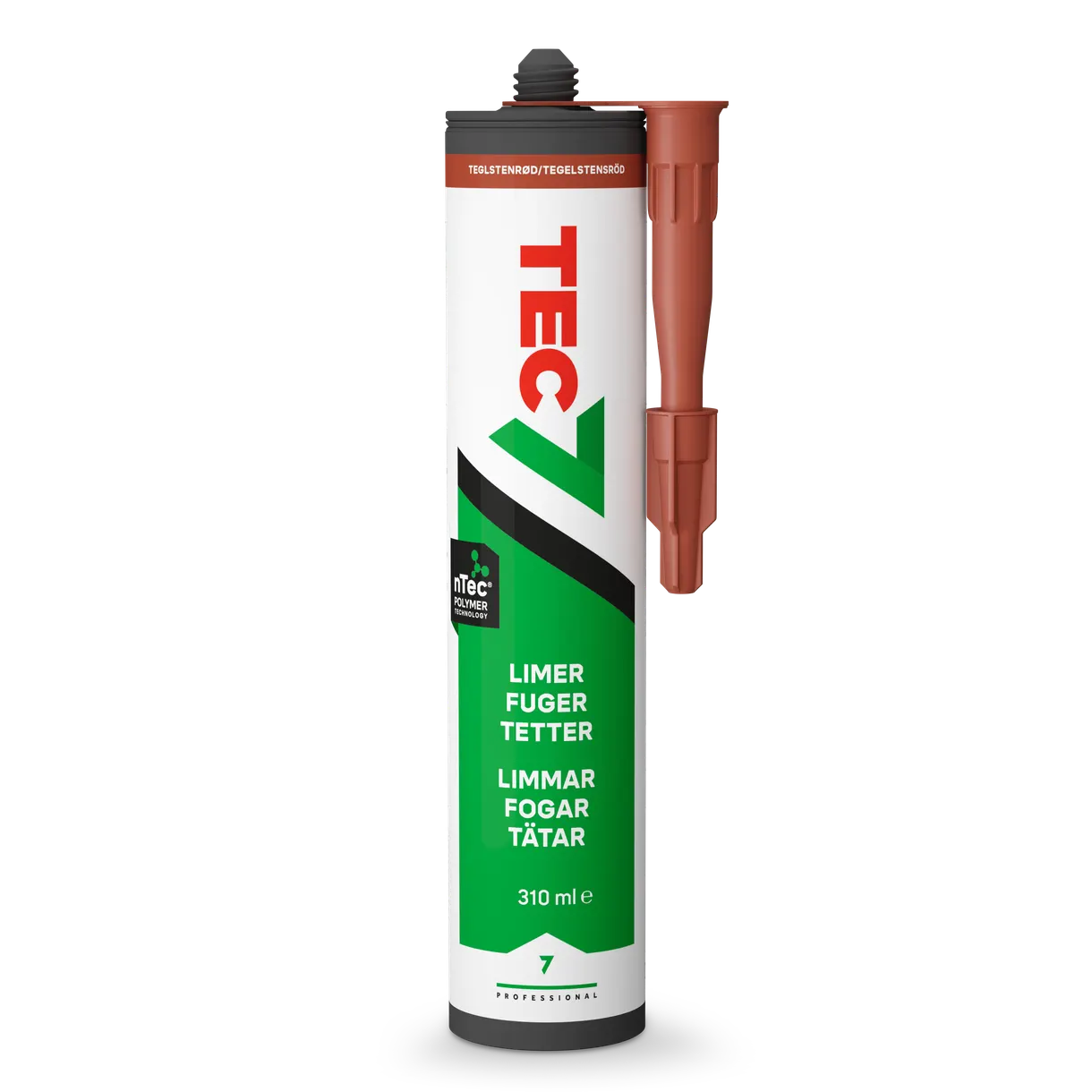 LIM&FOGMASSA TEC7 TEGELRÖD PATRON 310ML
